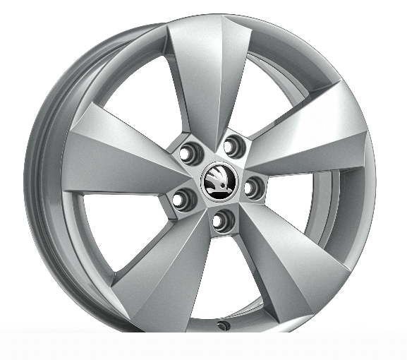 Original Skoda Kodiak Leichtmetallfelge Nanuq in silber 6,5J x 17" ET38 - 1 Stück-NEU