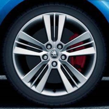 Skoda Alufelge Pictoris 18 Zoll - Oktavia - 5E - in silber (1 Stück) NEU