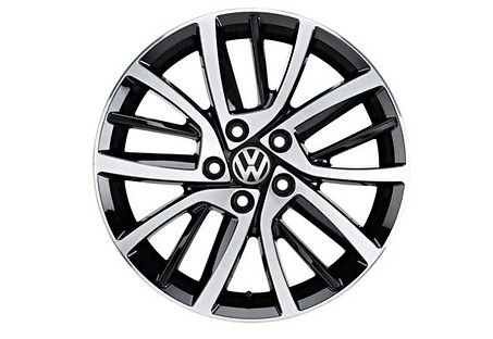 VW Alufelgen Blade 7 x 17 ET 49, glanzgedreht,Golf VI,Golf VII, 4 Stück NEU