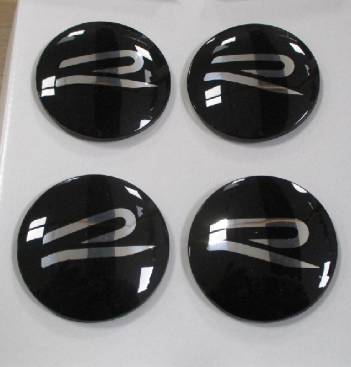Original VW dynamische Nabenkappe mit "R" Logo / 000071213FNEU
