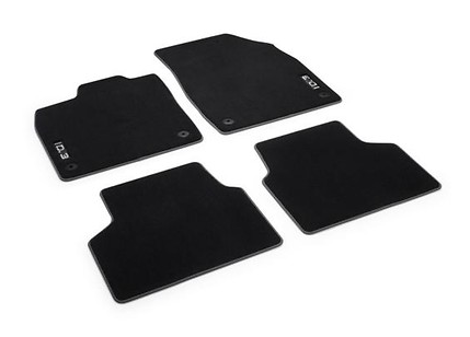 Original VW ID3 Stoffmatten vorn + hinten schwarz- Velour-