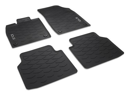 Original VW ID5 Gummimatten vorn + hinten Gummifußmatten schwarz- (4 Stück) NEU