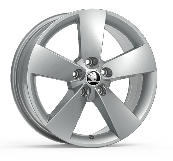 Original Skoda Kodiak Leichtmetallfelge Ratikon in silber 7,0J x 17" ET40 - 1 Stück-NEU