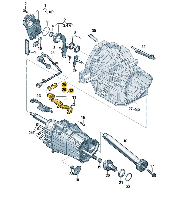 Original Audi VW Sensormodul Sensor DSG Ölpumpe 0B5927321L