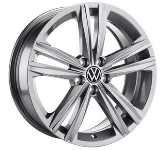VW Polo! Alufelge Sebring 16 Zoll / grau metallic - 2G0071496A Z49 NEU!1 Stück