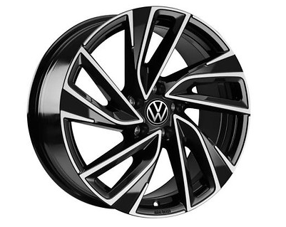 VW Passat Alufelge18 Zoll Design "Adelaide" Schwarz glanz- 1 Stück
