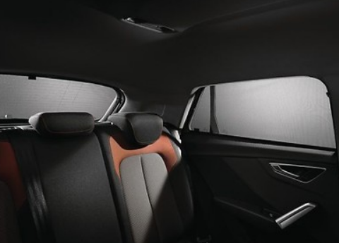 Original Audi Sonnenschutz Audi Q2, 3er-Set für Heckscheibe/ Türscheiben hinten
