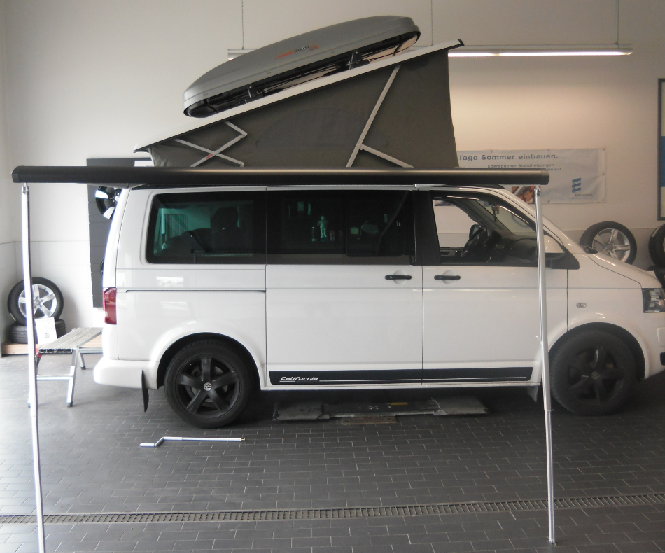 VW T5 T6 Bus California Beach Markise mit Anbauteilen Original wie ab Werk NEU