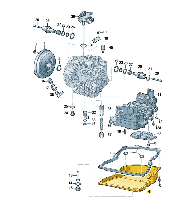 Original Getriebeölwanne Ölwanne VW T5 09K321361