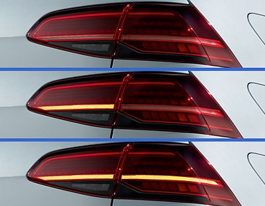 Original VW Golf 7 5G LED Rückleuchten mit animiertem Blinker 5G1052200C NEU
