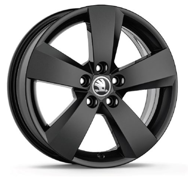 Original Skoda Scala Leichtmetallfelge Nanuq in schwarz 6,0J x 16" ET35 - 1 Stück-NEU-