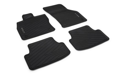 Original VW Golf 8 5H Gummimatten 4 teilig Gummifußmatten schwarz 5H106150082V