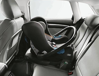 Audi Babyschale bis 13 kg, Titangrau/schwarz, Kindersitz Audi Original Zubehör
