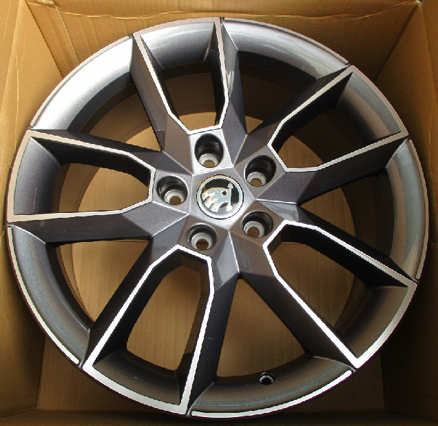 Leichtmetallfelge GEMINI Anthrazit 18" Neu Original Skoda Octavia 3 - 1 Stück NEU