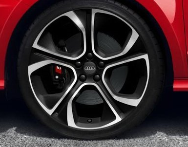 Original Audi A1 Alufelgen Winter 18 Zoll im 5-Polygon Design mattschwarz (Satz 4 Stück)