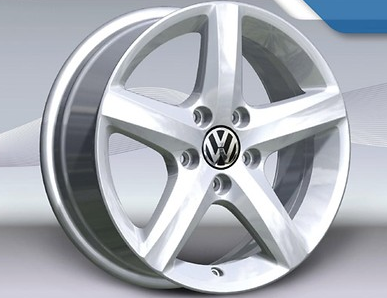 VW Caddy Alufelgen 16 Zoll - Design Aspen silber vom VW Partner (4 Stück) NEU