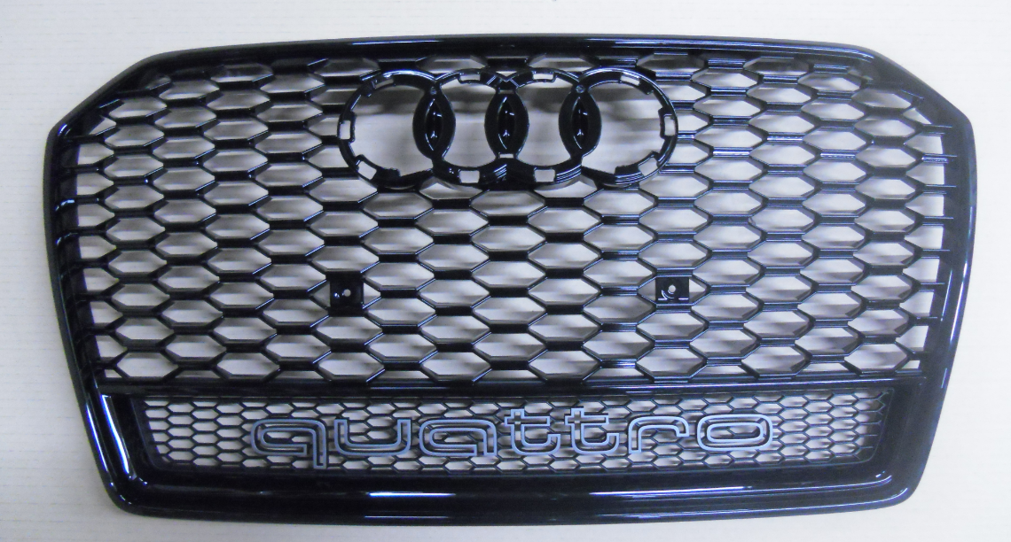 Audi Original RS6 4G Kühlergrill quattro schwarz glänzend 4G0853651BDT94 NEU