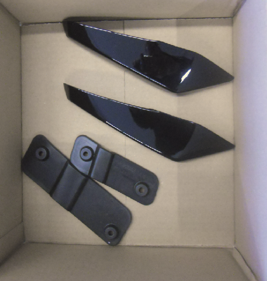 Audi Sport TTRS Performance Luftleit Flaps vorne links und rechts glanz schwarz