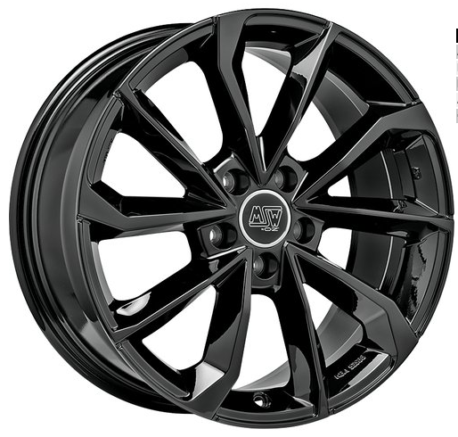 MSW 42 schwarz 4 Felgen 17 Zoll mit ABE für VW Bus T5,T6,T6.1