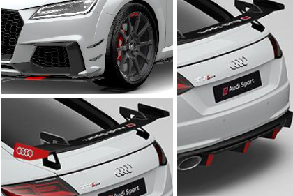 Audi Sport TTRS Performance Aerokit Carbon / schwarz glänzend - RED-Linning (Variante 1)