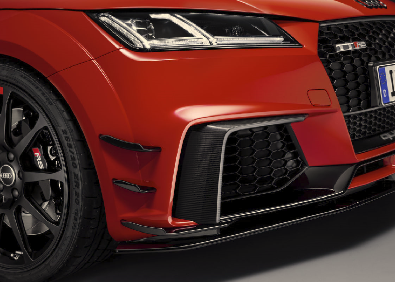 Audi Sport TTRS Performance Luftleit Flaps vorne links und rechts glanz schwarz