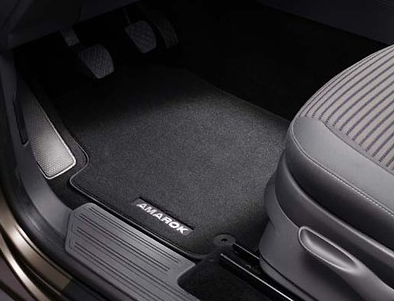 VW Original Zubehör Satz Textilfußmatte vorn & hinten Amarok 2H1061270 WGK